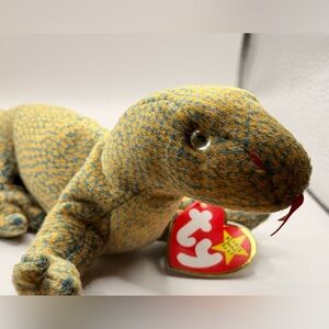 Ty 'Scaly' Speckled Plush in Blue and Mustard